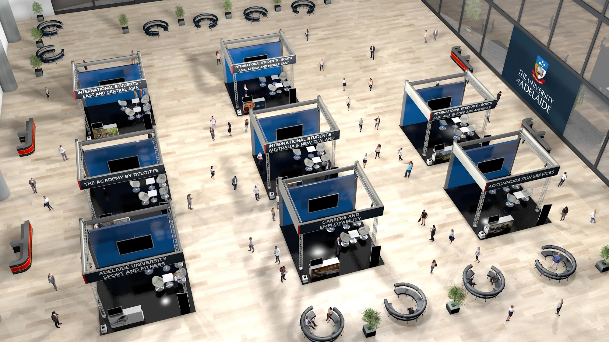 Virtual exhibition booths career fair