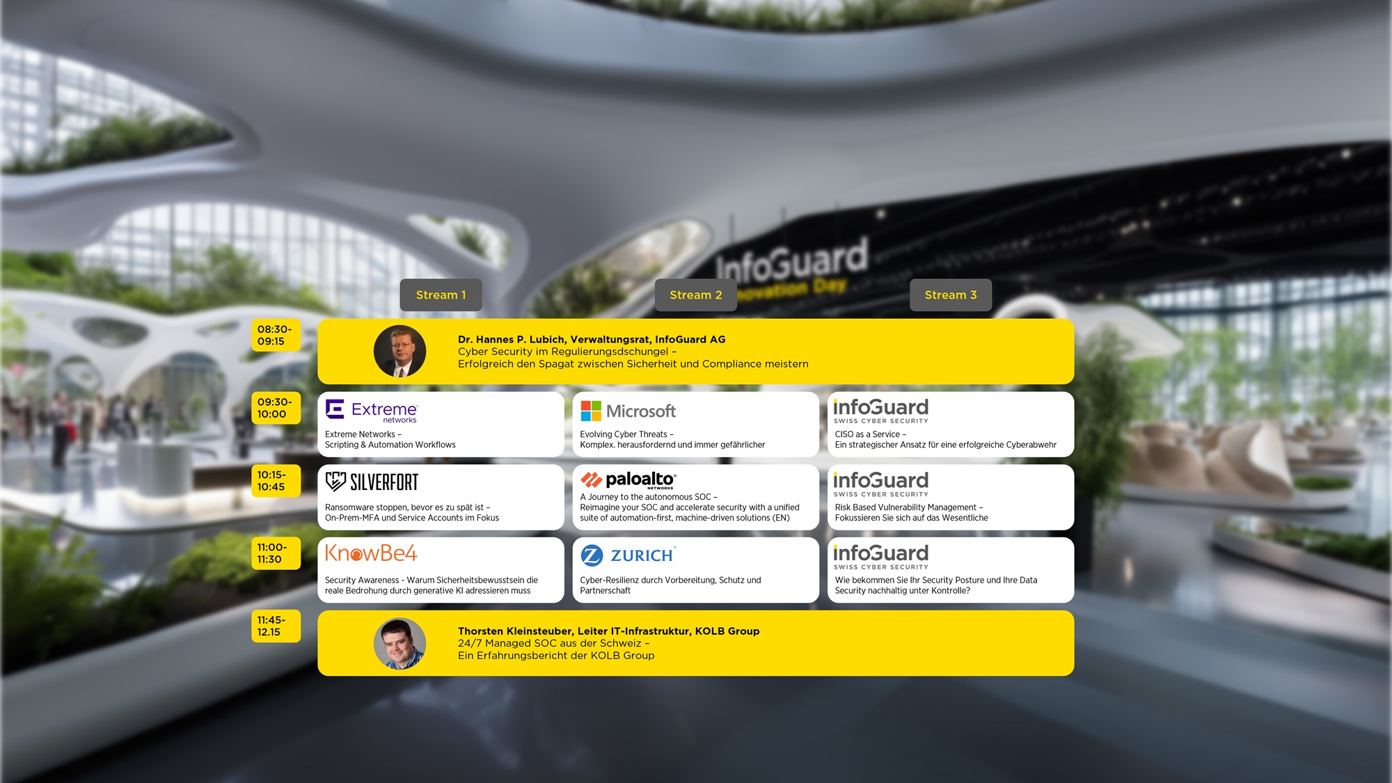 InfoGuard Innovation Day programme