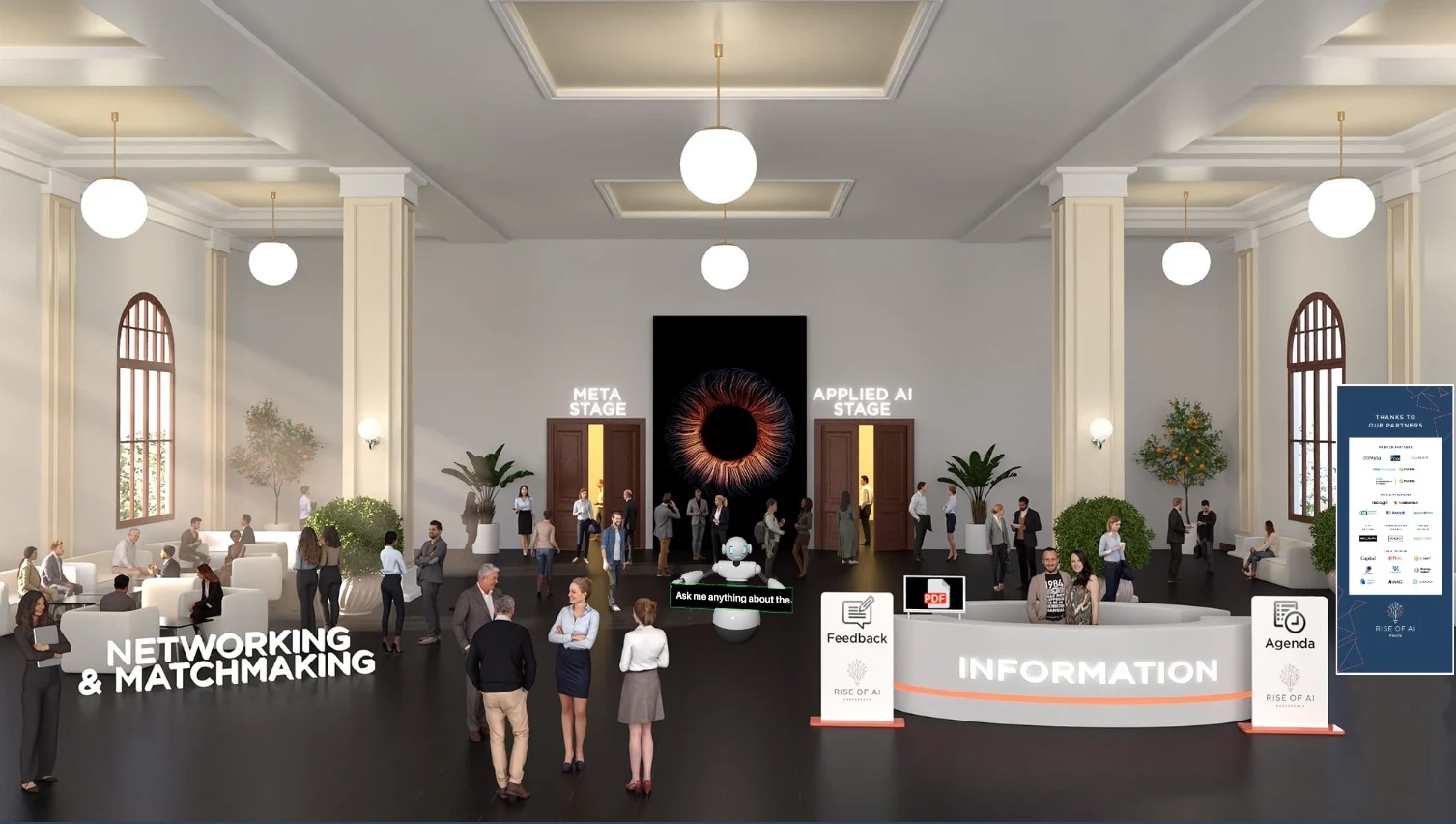 Rise of AI Conference virtual Meta Stage