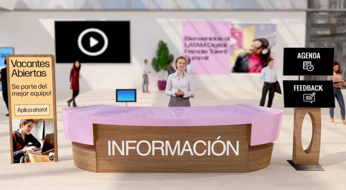 HP LATAM Digital Female Talent Summit 2022 Info Booth - MEETYOO