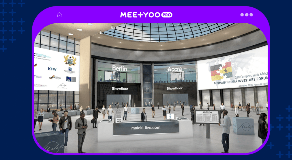 Virtual trade show welcome hub - MEETYOO