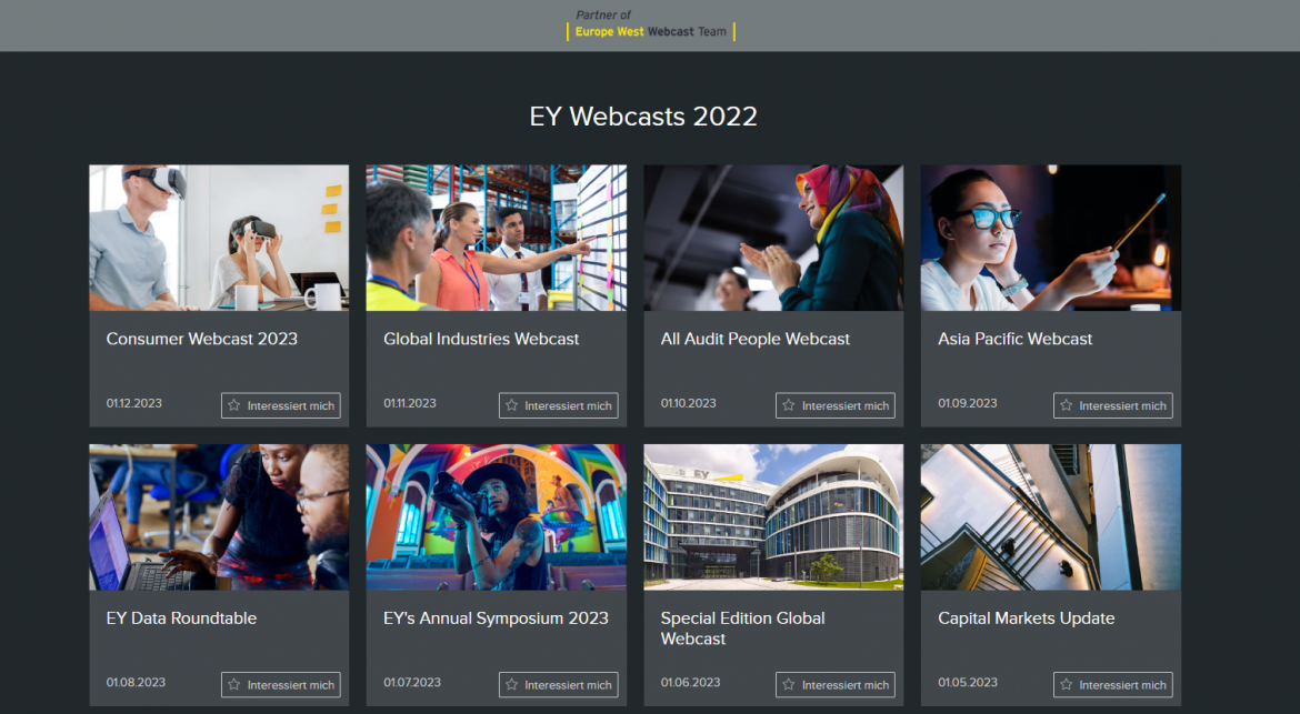 E&Y webcast series E&Y webcast series