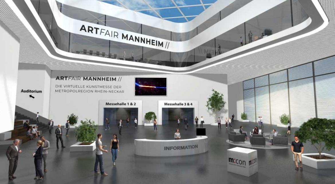 ArtFair Mannheim Diseño de eventos - Hall de entrada