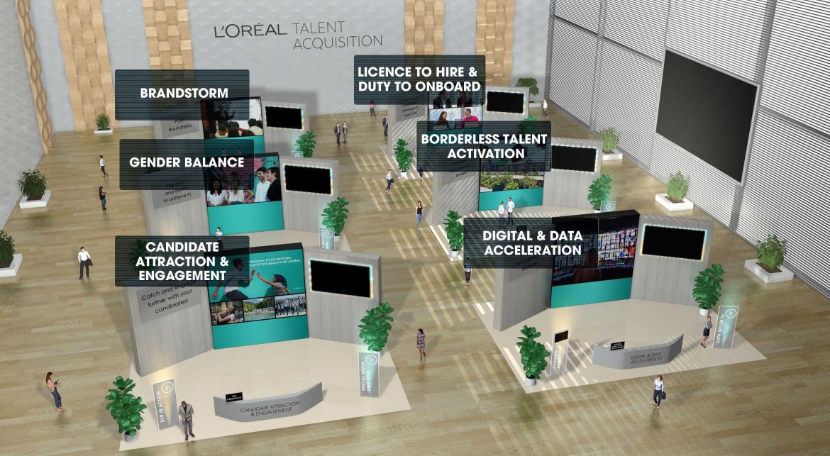 L’Oréal Showfloor Exhibitor Booth Event Design