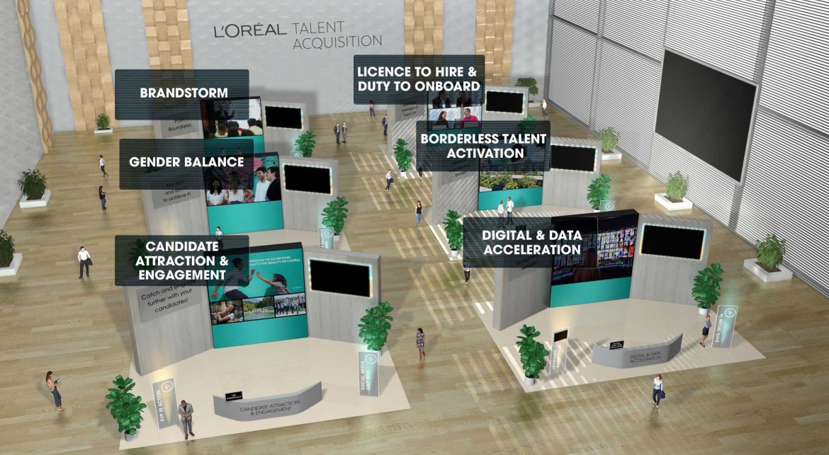 L’Oréal Conception d'événement de stand d'exposant d'exposition