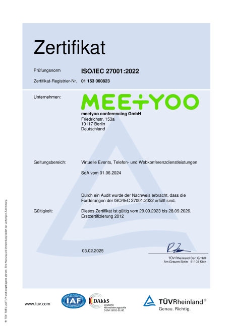 ISO-Zertifikat ISO-Zertifikat