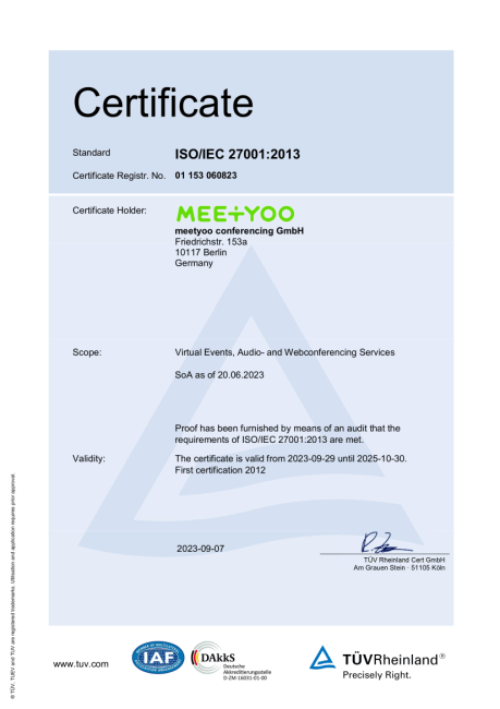 ISO Certificate EN ISO Certificate EN