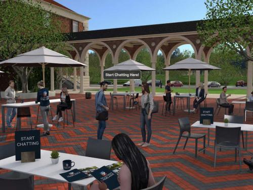 University Adelaide Event Design - Garden Networking Lounge