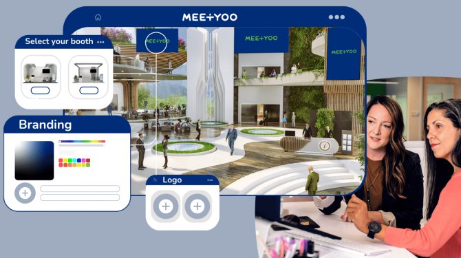 Virtual event venue setup - MEETYOO