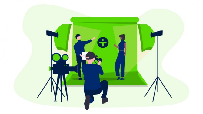 Virtual remote studio - Green screen integration