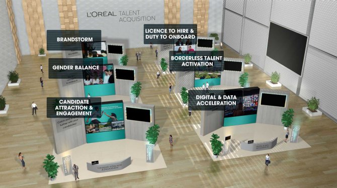 L’Oréal Showfloor Exhibitor Booth Event Design